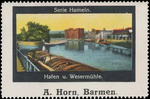 Hafen und WesermÃ¼hle in Hameln