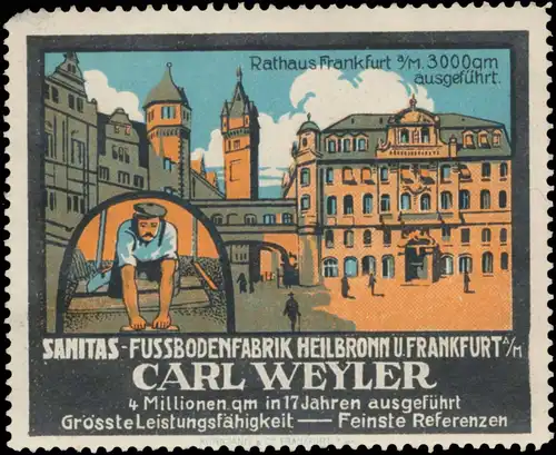 Rathaus Frankfurt/Main 3000qm ausgefÃ¼hrt