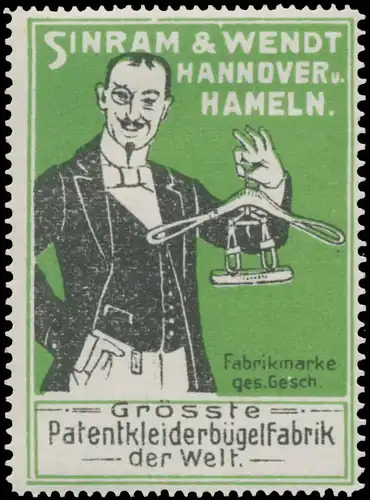 Grösste Patentkleiderbügelfabrik der Welt