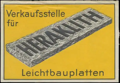 Verkaufsstelle fÃ¼r Heraklith Leichtbauplatten
