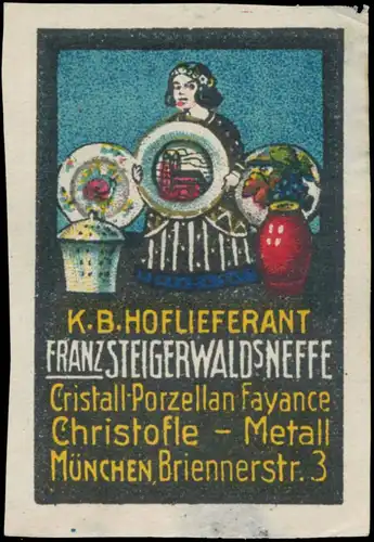 Kristall - Porzellan - Fayance