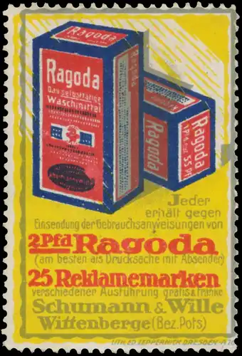 Ragoda Reklamemarken verschiedener AusfÃ¼hrung