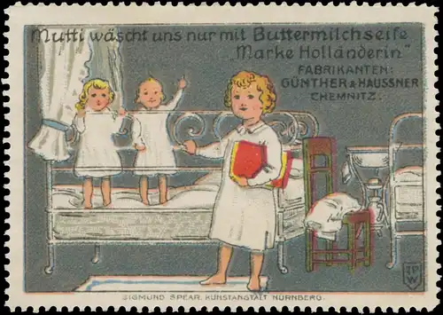 Mutti wÃ¤scht uns nur mit Buttermilchseife Marke HollÃ¤nderin