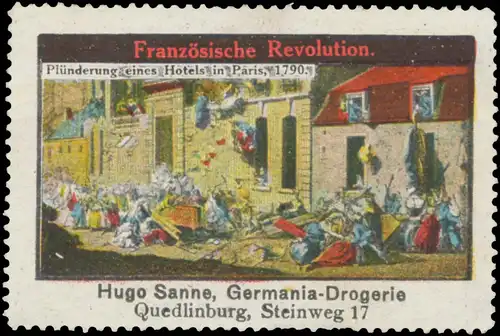 PlÃ¼nderung eines Hotels in Paris 1790