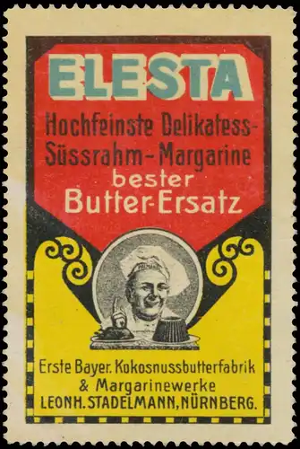 Elesta hochfeinste Delikatess-SÃ¼ssrahm-Margarine