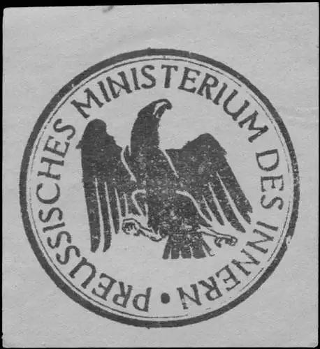 Pr. Ministerium des Innern