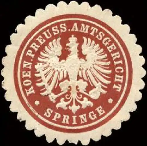 Koeniglich Preussische Amtsgericht - Springe