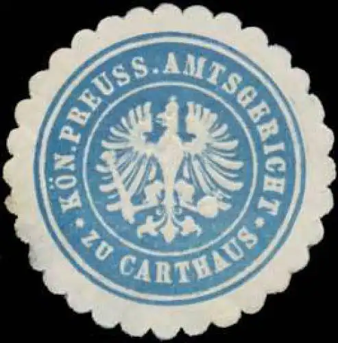 K.Pr. Amtsgericht zu Karthaus/Pommern