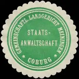 Staatsanwaltschaft Coburg Gemeinschaftl. Landgericht Meinigen