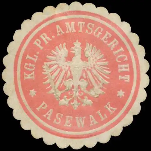 K. Pr. Amtsgericht Pasewalk