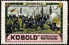 Preussische Garde im Granatfeuer bei St. Privat