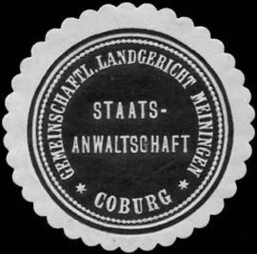 Gemeinschaftliches Landgericht Meiningen - Staatsanwaltschaft Coburg