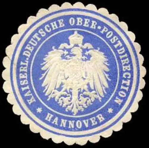 Kaiserliche Deutsche Ober - Postdirection - Hannover