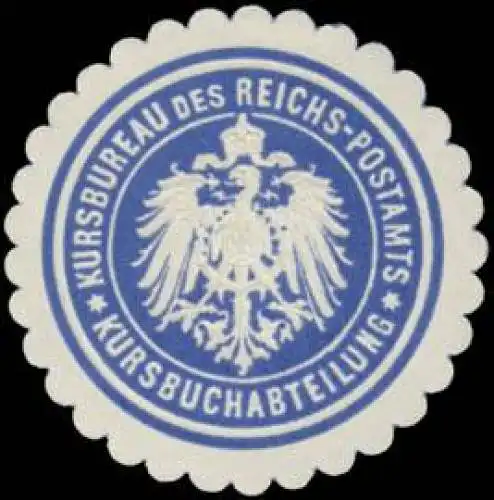 Kursbureau des Reichs-Postamts - Kursbuchabteilung