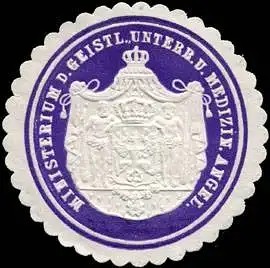 Ministerium des Geistlichen Unterrichts und Medizinischen Angelegenheiten