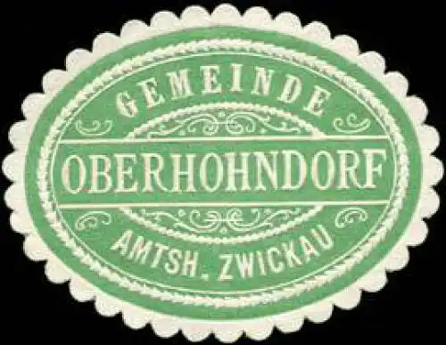 Gemeinde Oberhohndorf - Amtsh. Zwickau