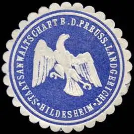 Staatsanwaltschaft bei dem Preussischen Landgericht - Hildesheim