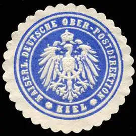 Kaiserliche Deutsche Ober - Postdirektion - Kiel
