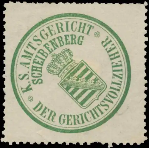 K.S. Amtsgericht Scheibenberg der Gerichtsvollzieher