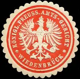 K. Pr. Amts-Gericht - WiedenbrÃ¼ck