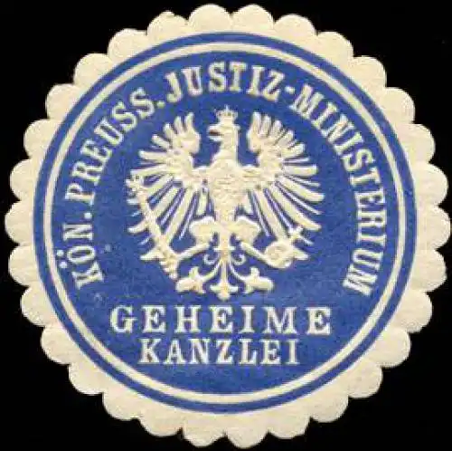 K.Pr. Justizministerium Geheime Kanzlei