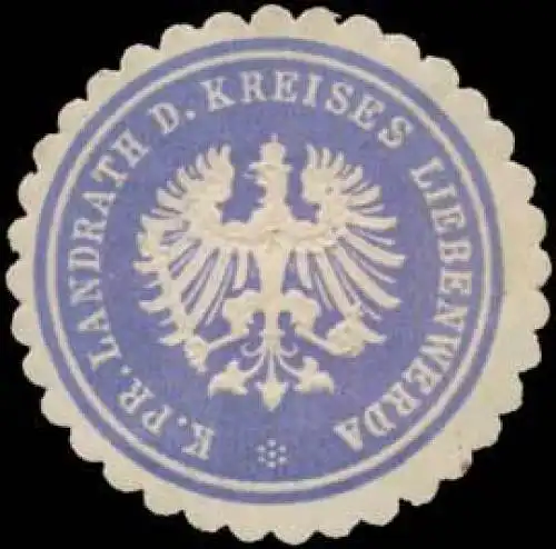 K.Pr. Landrath des Kreises Liebenwerda