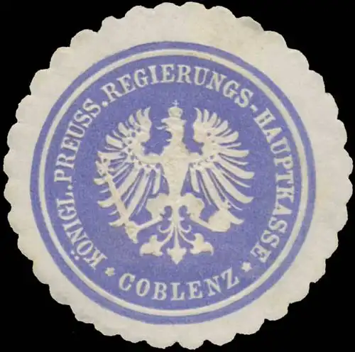 K.Pr. Regierungs-Hauptkasse Koblenz