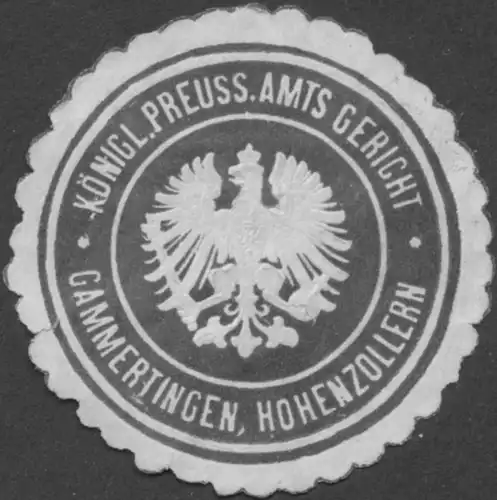 K.Pr. Amtsgericht Gammertingen, Hohenzollern