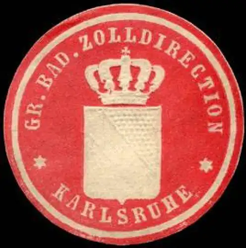 Grossherzoglich Badische Zolldirection - Karlsruhe