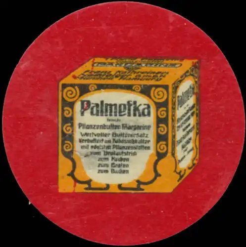 Palmefka Pflanzenbutter Margarine