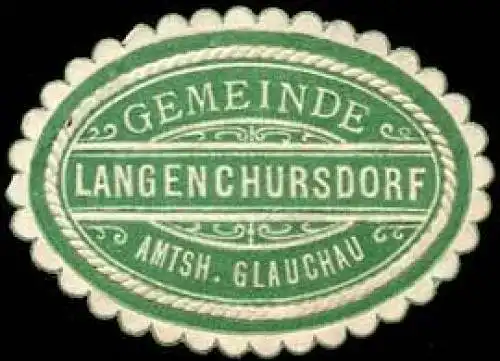 Gemeinde Langenchursdorf - Amtshauptmannschaft Glauchau