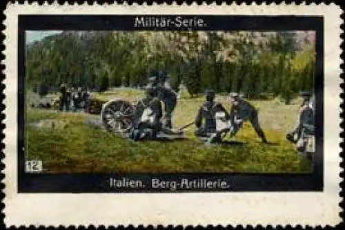 Italien - Berg - Artillerie