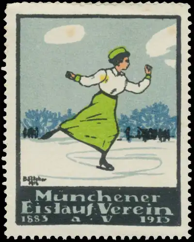 Dame beim Schlittschuhlaufen