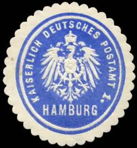 Kaiserlich Deutsches Postamt 1 - Hamburg