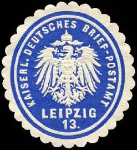 Kaiserlich Deutsches Brief - Postamt Leipzig 13