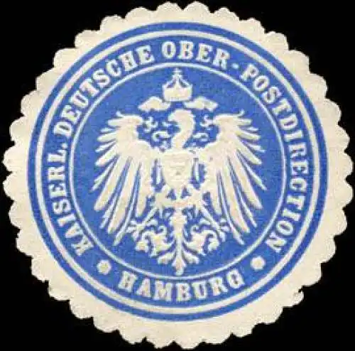 Kaiserliche Deutsche Ober - Postdirection - Hamburg