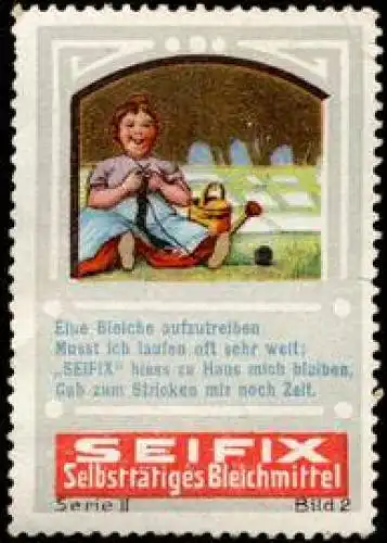 Mit Seifix bleichen und stricken