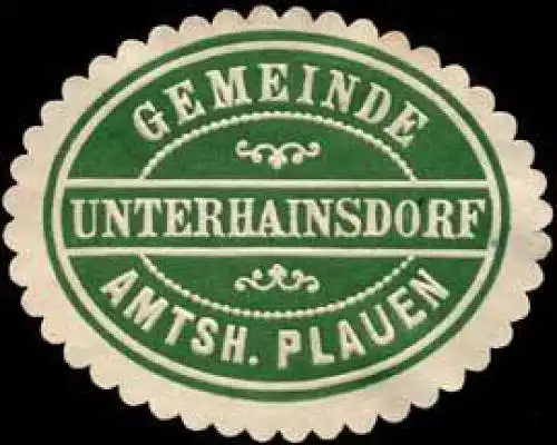 Gemeinde Unterhainsdorf - Amtshauptmannschaft Plauen