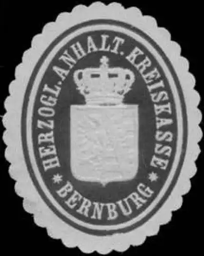 H. Anhalt. Kreiskasse Bernburg