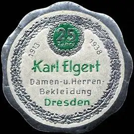 25 Jahre Karl Elgert Damen - und Herrenbekleidung - Dresden