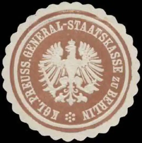 K.Pr. General-Staatskasse zu Berlin