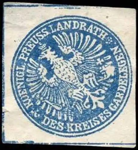 Koeniglich Preussischer Landrat des Kreises Gardelegen