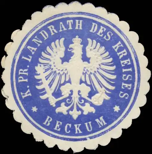 K.Pr. Landrath des Kreises Beckum