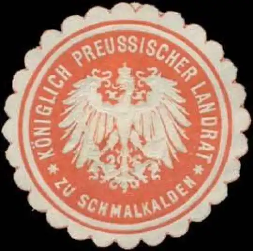 K.Pr. Landrat zu Schmalkalden