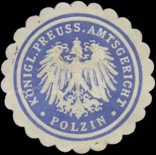 K. Pr. Amtsgericht Polzin/Pommern