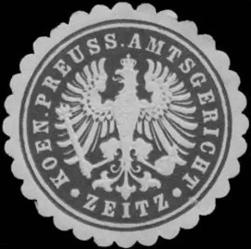 Koen. Preuss. Amtsgericht Zeitz