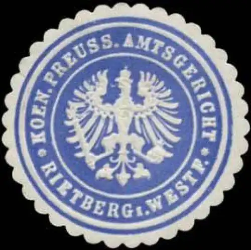 K.Pr. Amtsgericht Rietberg/Westfalen