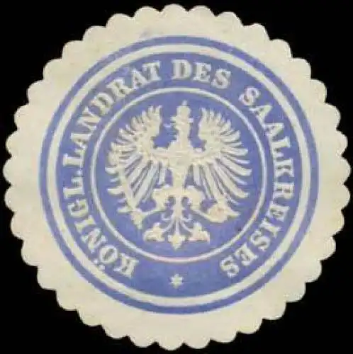 K. Landrat des Saalkreises