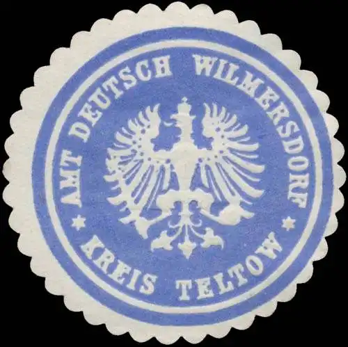 Amt Deutsch Wilmersdorf Kreis Teltow