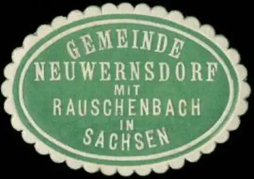 Gemeinde Neuwernsdorf mit Rauschenbach in Sachsen
